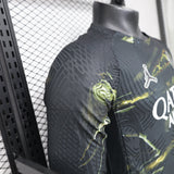 Paris Saint – Germain 2026/27 Cuarta camiseta – Versión jugador – Manga larga – Edición especial – Negro/Verde/Dorado