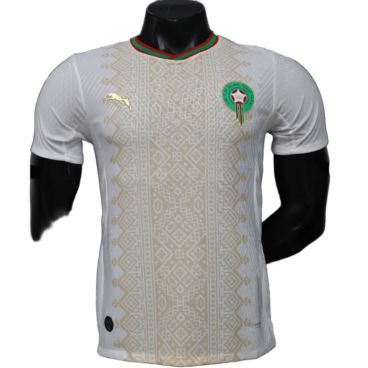 Morocco 2026/27 Away Jersey – Player Version – White/Gold