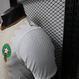 Morocco 2026/27 Away Jersey – Player Version – White/Gold