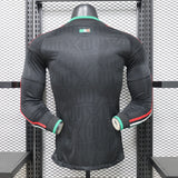 Mexico 2026/27 Away Jersey – Player Version – Long Sleeve – Black