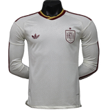 Spain 2026/27 Away Jersey – Player Version – Long Sleeve – White