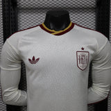 Spain 2026/27 Away Jersey – Player Version – Long Sleeve – White