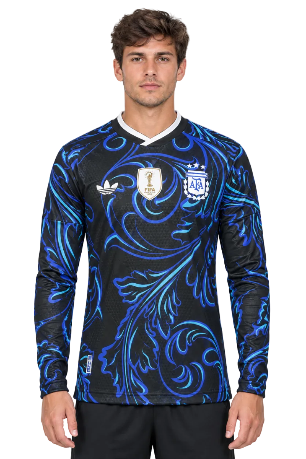Argentina 2026/27 Jersey – Player Version – Long Sleeve – Black/Blue