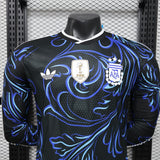 Argentina 2026/27 Jersey – Player Version – Long Sleeve – Black/Blue