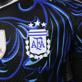 Argentina 2026/27 Jersey – Player Version – Long Sleeve – Black/Blue