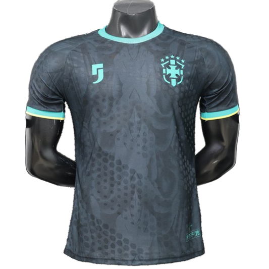 Brazil 2026/27 Jersey – Player Version – Special Edition – Black – Charcoal Mint Teal