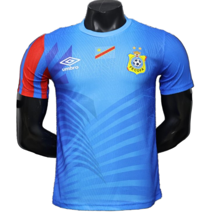 DR Congo Sky 2026/27 Home Jersey – Player Version – Red/Blue