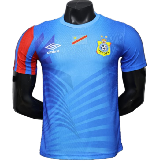 DR Congo Sky 2026/27 Home Jersey – Player Version – Red/Blue