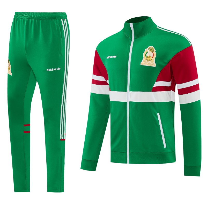 Mexico 2026/27 Training Tracksuit – Retro Version – Red/Green