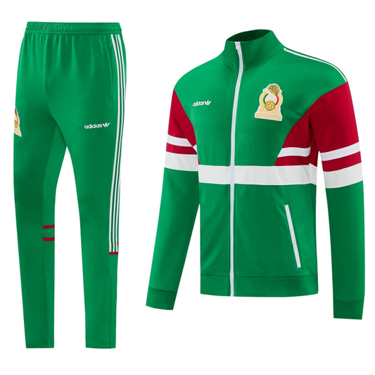 Mexico 2026/27 Training Tracksuit – Retro Version – Red/Green