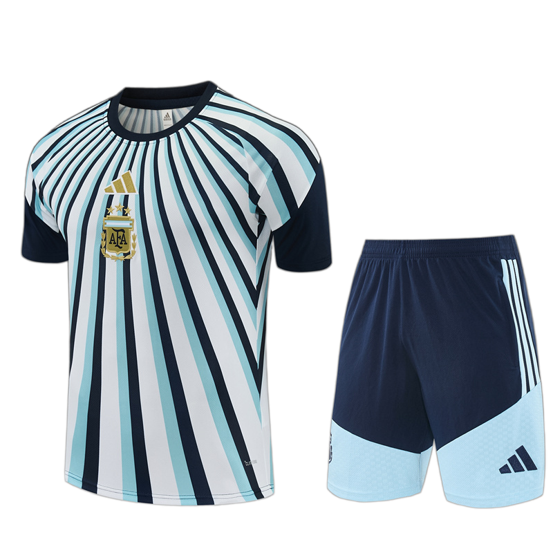 Argentina 2026 Adult Kit – White/Blue – Light Radial Stripe