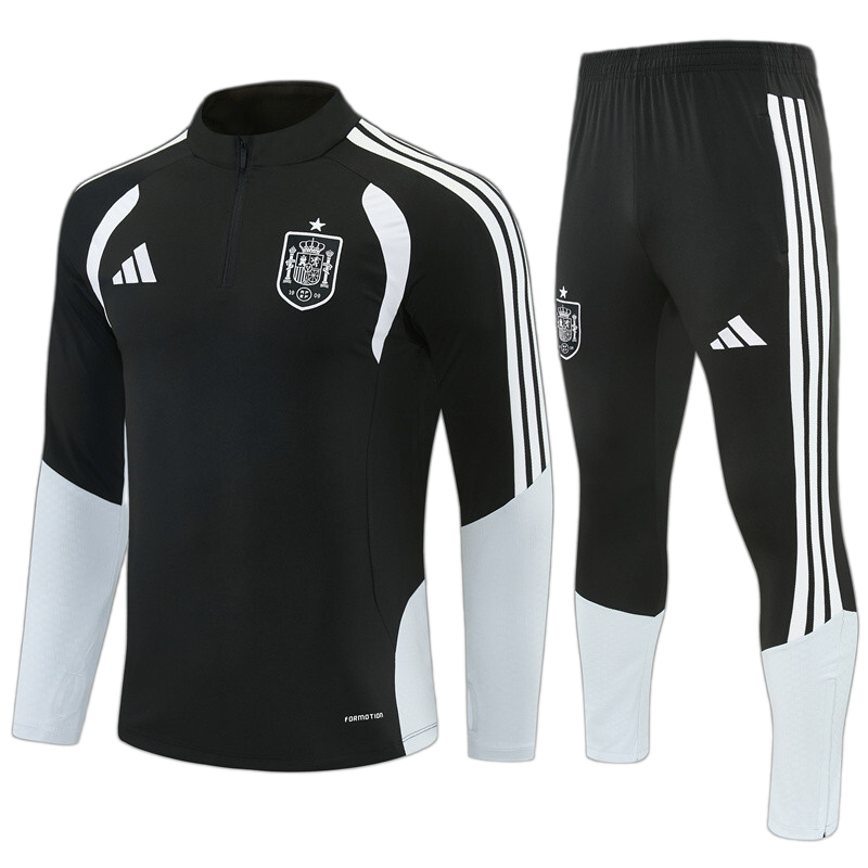 Spain 2026 Training Kids Kit – Black/White