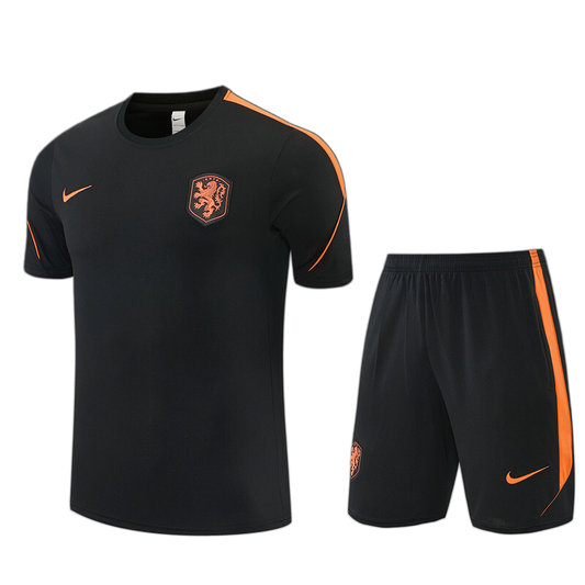 Netherlands 2026 Kids Kit – Black/Orange