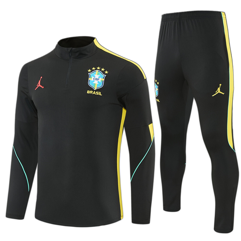 Brazil 2026 Training Kids Kit – Black/Yellow