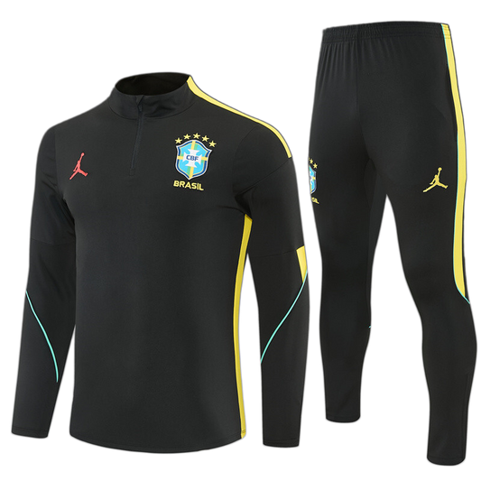 Brazil 2026 Training Kids Kit – Black/Yellow