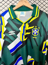 Brazil 1994 Goalkeeper Jersey – Long Sleeve – Retro Version – Green