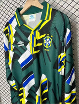 Brazil 1994 Goalkeeper Jersey – Long Sleeve – Retro Version – Green