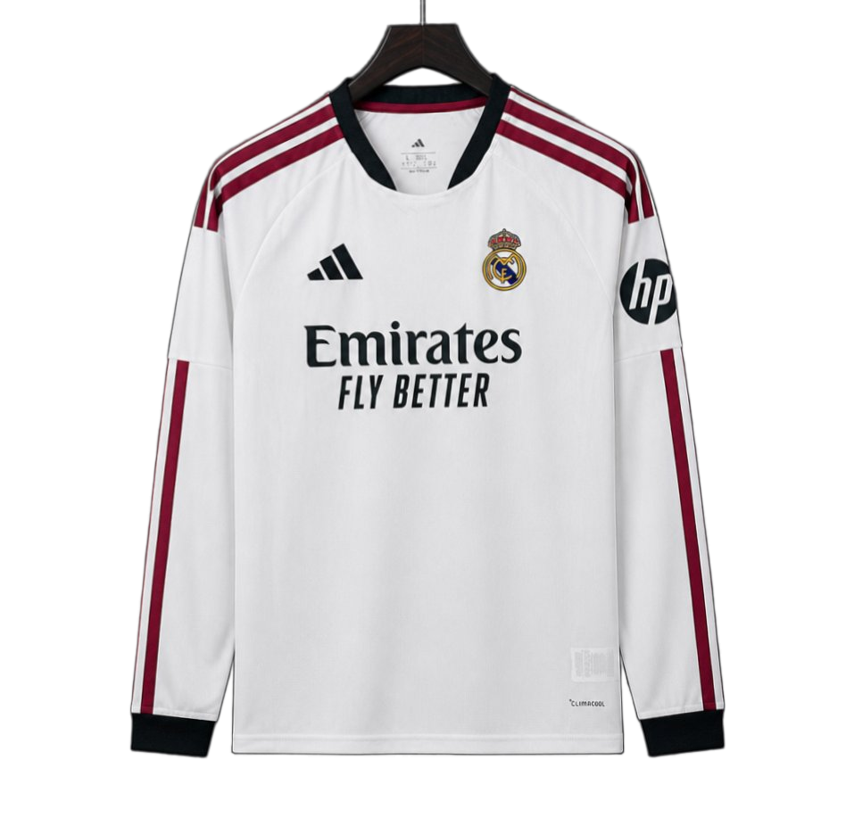 Real Madrid 2026/27 Home Jersey – Long Sleeve