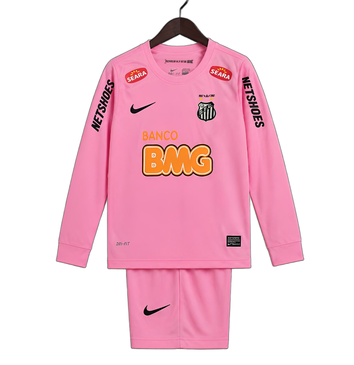 Santos 2012/13 Away Kids Kit – Long Sleeve – Retro Version – Pink