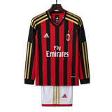 AC Milan 2013/14 Home Kids Kit – Long Sleeve – Retro Version