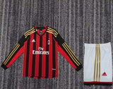 AC Milan 2013/14 Home Kids Kit – Long Sleeve – Retro Version