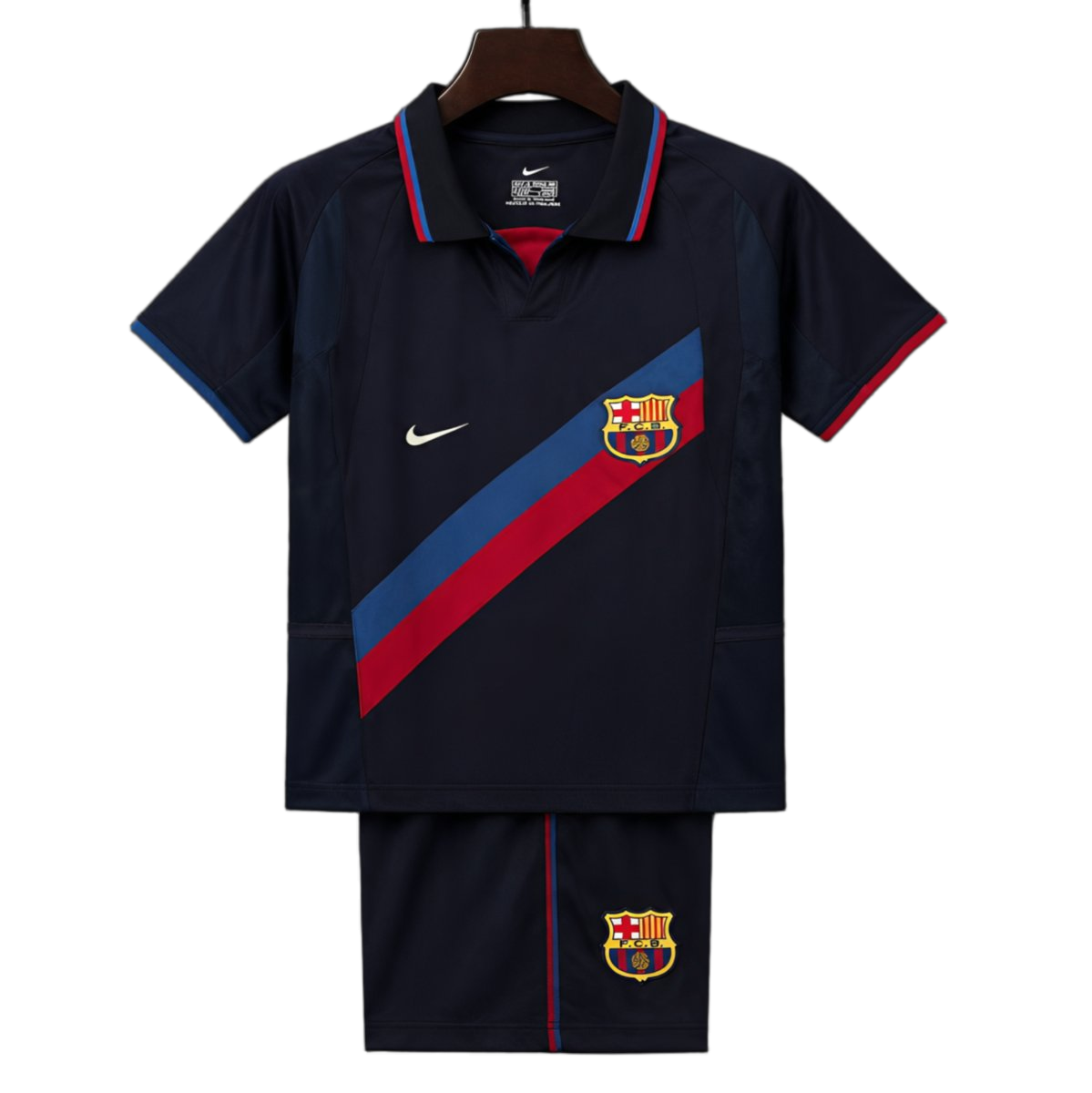FC Barcelona 2002/03 Third Kids Kit – Retro Version