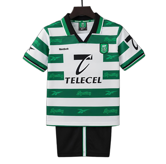 Sporting 1999/00 Home Kids Kit – Retro Version