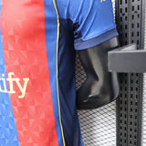 FC Barcelona 2026/27 Home Jersey – Player Version – Red/Blue – Stripe