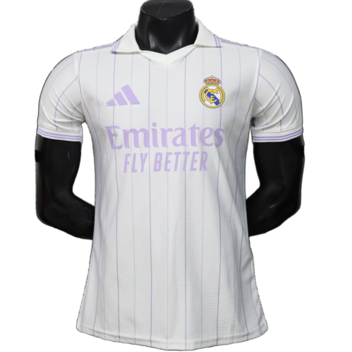 Real Madrid 2026/27 Home Jersey – Player Version – White/Purple