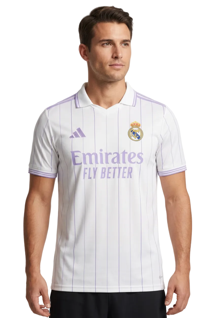 Real Madrid 2026/27 Home Jersey – Player Version – White/Purple