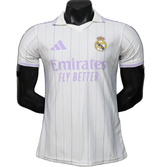 Real Madrid 2026/27 Home Jersey – Player Version – White/Purple