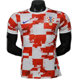 Croatia 2026 Home Jersey – Player Version – White/Red – Checkerboard Pattern