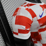 Croatia 2026 Home Jersey – Player Version – White/Red – Checkerboard Pattern