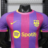 FC Barcelona 2026/27 Tercera camiseta – Versión jugador – Amarillo/Morado/Rosa