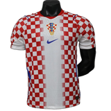 Croatia 2026 Home Jersey – Player Version – White/Red – Gradient Checkerboard Pattern