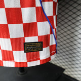 Croatia 2026 Home Jersey – Player Version – White/Red – Gradient Checkerboard Pattern