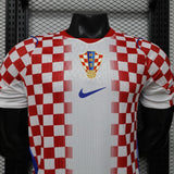 Croatia 2026 Home Jersey – Player Version – White/Red – Gradient Checkerboard Pattern