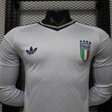 Italy 2026 Away Jersey – Player Version – Long Sleeve – White
