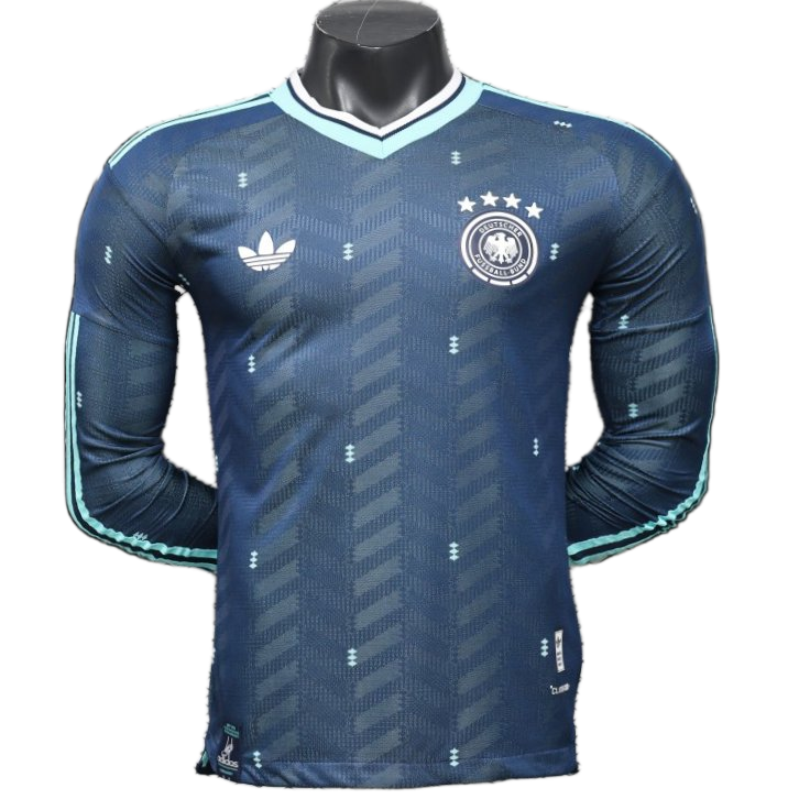 Germany 2026 Away Jersey – Player Version – Long Sleeve – Blue/Navy