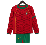 Portugal 2004 Home Kids Kit – Long Sleeve – Retro Version