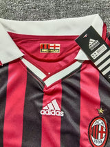 AC Milan 2009/10 Home Kids Kit – Long Sleeve – Retro Version