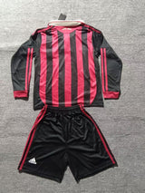 AC Milan 2009/10 Home Kids Kit – Long Sleeve – Retro Version