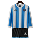 Argentina 1998 Home Kids Kit – Long Sleeve – Retro Version
