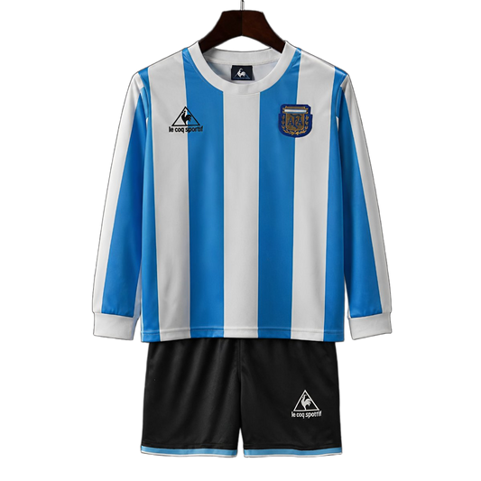 Argentina 1998 Home Kids Kit – Long Sleeve – Retro Version
