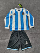 Argentina 1998 Home Kids Kit – Long Sleeve – Retro Version
