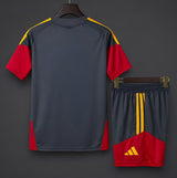Roma 2026/27 Training Adult Kit – Red/Yellow/Grey – Dark Shorts