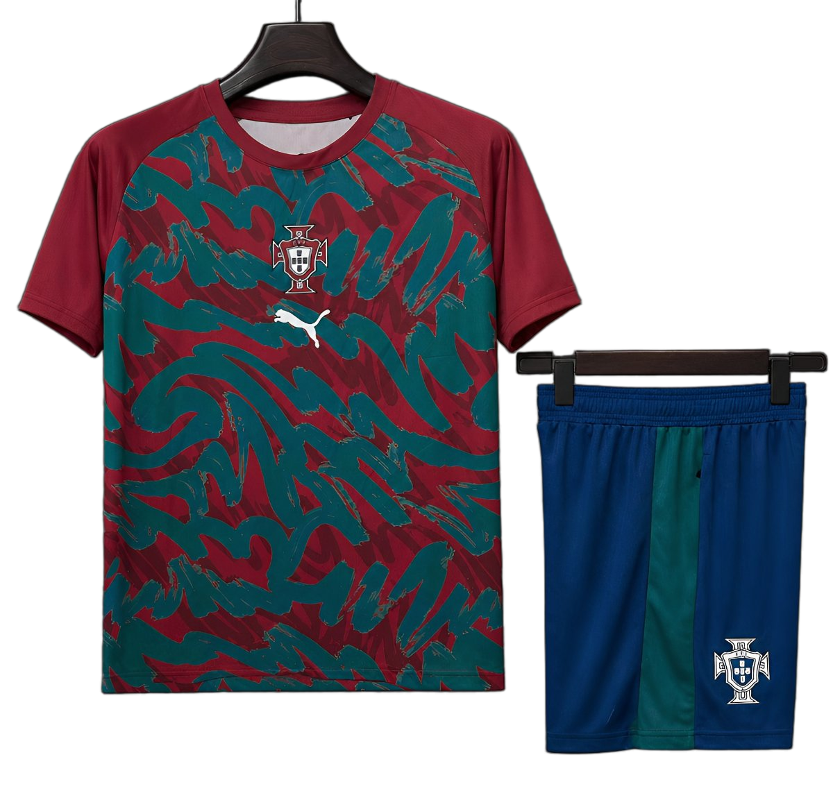 Portugal 2026 Pre – Match Shorts – Player Version – Red/Green