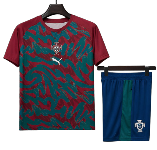 Portugal 2026 Pre – Match Shorts – Player Version – Red/Green
