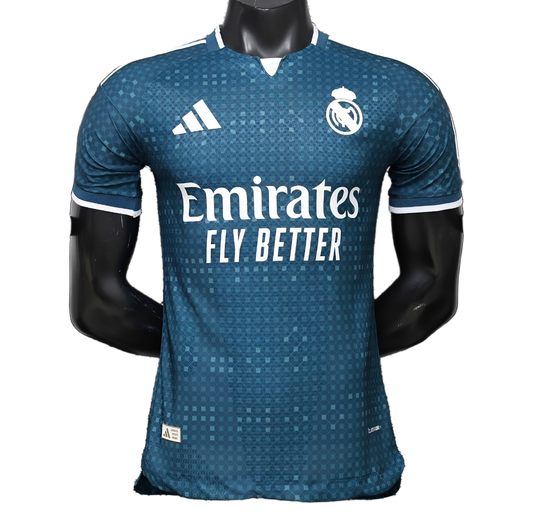Real Madrid 2026/27 Away Jersey – Player Version – Blue/Teal