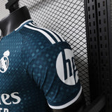 Real Madrid 2026/27 Camisola alternativa – Versão jogador – Azul/Verde-petróleo